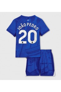 Chelsea Joao Pedro #20 Jalkapallovaatteet Lasten Kotipeliasu 2025-26 Lyhythihainen (+ Lyhyet housut)